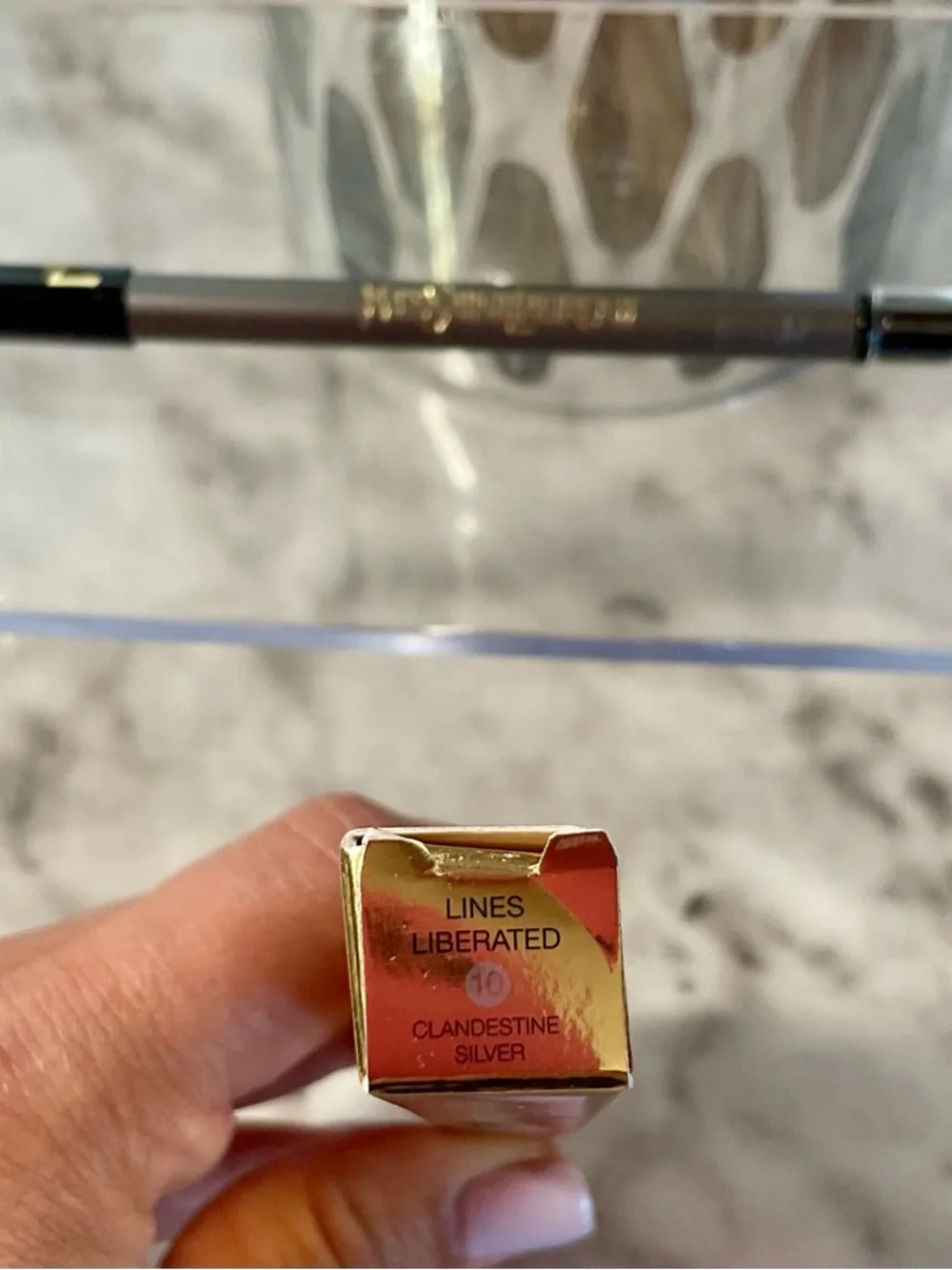 Yves Saint Laurent Lines Liberated Eyeliner-10 Clandestine Silver